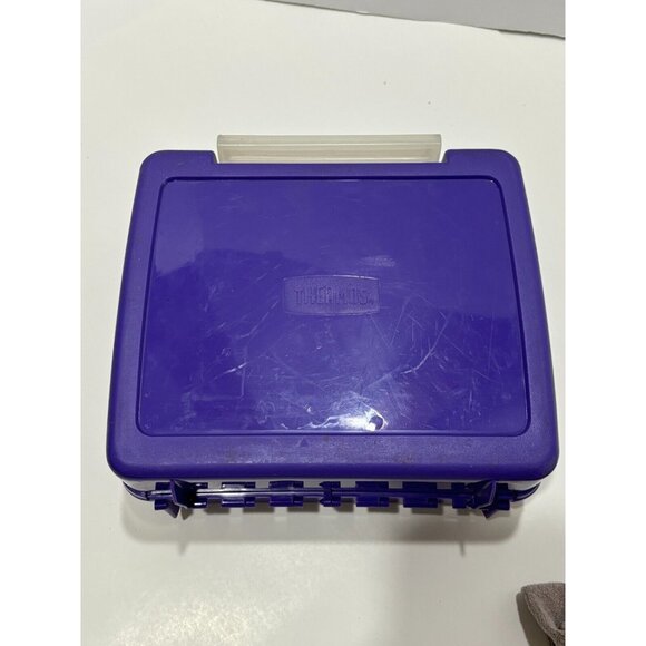 Vintage Barney & Baby Bop 1992 Lunch Box Thermos 4 Piece Lyons Group Plastic - Picture 9 of 16